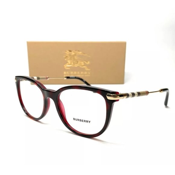 Burberry Women's Havana and Bordeaux Eyeglasses! - Picture 1 of 4